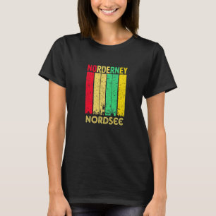 Norderney Nordsee-Skyline für Touristen und Rucksa T-Shirt