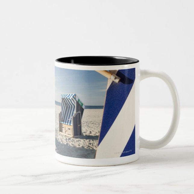 Norderney, Ostfrisian-Inseln, Deutschland Zweifarbige Tasse (Rechts)
