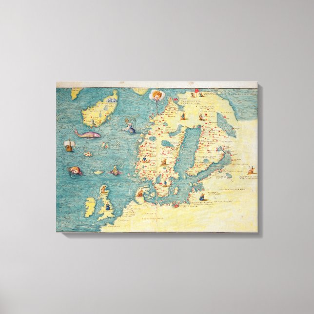 Nordeuropa Leinwanddruck (Vorderseite)