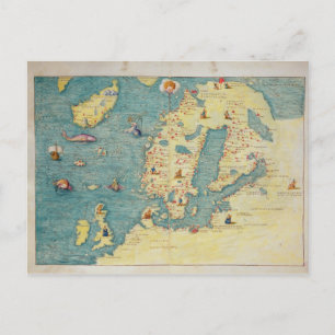 Nordeuropa Postkarte