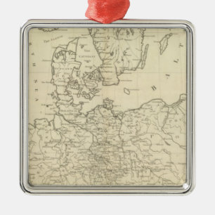 Nordeuropa Silbernes Ornament