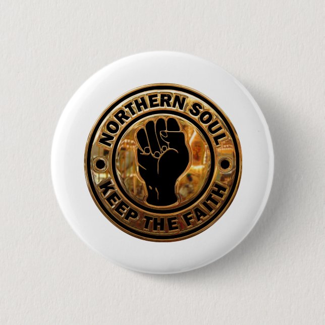 Nordgold Schwarz Button (Vorderseite)