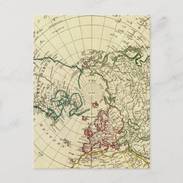 Nordhalbkugel 2 postkarte (Vorderseite)