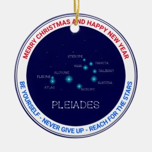 Nordhalbkugel Pleiades Star Formation Keramik Ornament