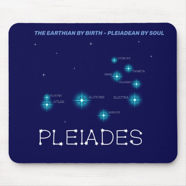Nordhalbkugel Pleiades Star Formation Mousepad (Vorne)