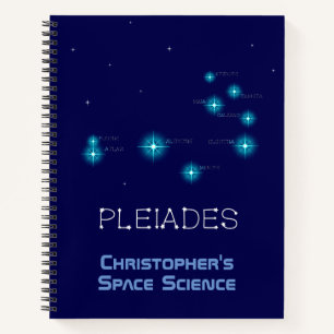 Nordhalbkugel Pleiades Star Formation Notizbuch