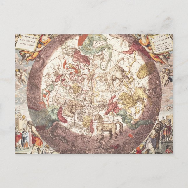 Nordhalbkugel, von "The Celestial Postkarte (Vorderseite)