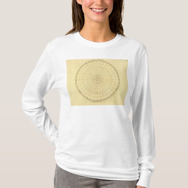 Nordhemisphäre-Kontur T-Shirt (Vorderseite)