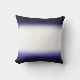 Nordic Blue Black Blue White Kissen Für Draußen