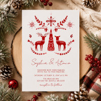 Nordic Buck und Doe Woodland Winter Wedding