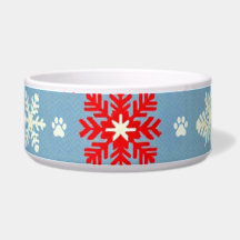 Nordic Christmas Cat Bowl - Festlicher Strick Schn