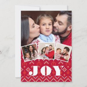 Nordic Fairisle Joy Foto Collage Weihnachten