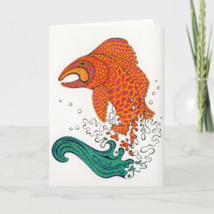 Nordic Fish Notecard Karte