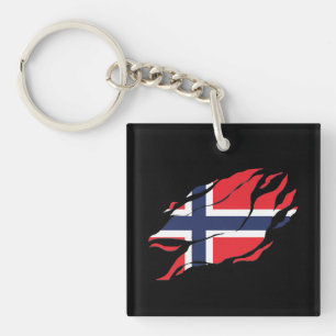 Nordic Flag Inside Me, Skandinavien in Klaw Mar Schlüsselanhänger
