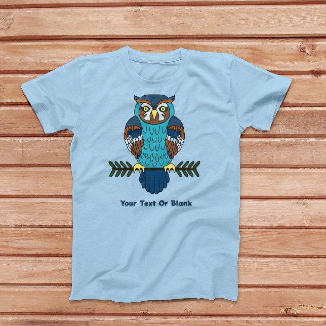 Nordic Folk Art Owl T-Shirt (Nordic Owl T-Shirt)