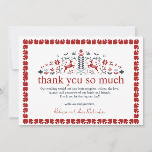 Nordic Folk Art Rentier gegen skandinavisches Foto Feiertagskarte