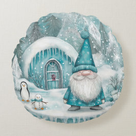 Nordic folklore Christmas Gnome Santa Classic Rundes Kissen