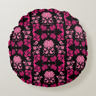 Nordic Forest Mushroom Folklore Art Rundes Kissen