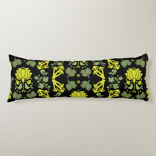 Nordic Forest Mushroom Folklore Art Seitenschläferkissen (Vorderseite)