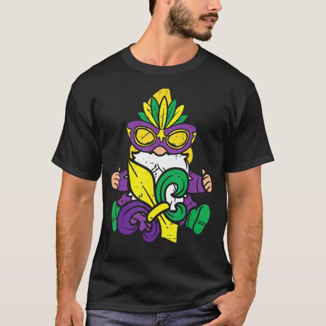 Nordic Gnome Jester Karnival Tomte Men T-Shirt (Vorderseite)