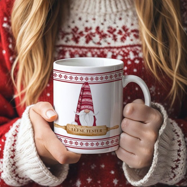 Nordic Gnome | Lefse Tester Kaffeetasse (Von Creator hochgeladen)