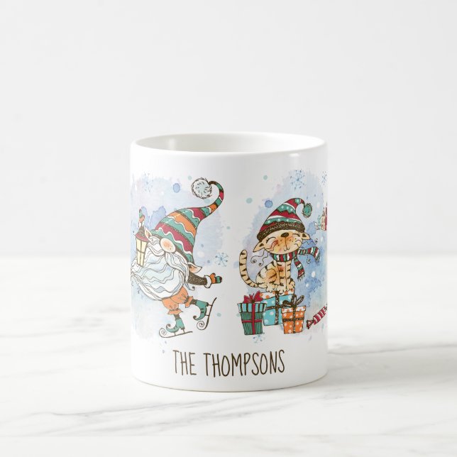Nordic Gnome Personalisierte Weihnachten Kaffeetasse (Mittel)