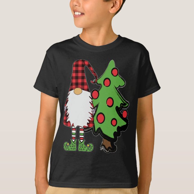 Nordic Gnome Weihnachtsbaum Tomte Nisse Holiday Cu T-Shirt (Vorderseite)