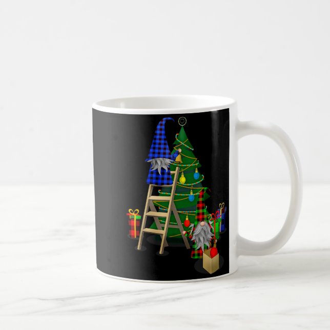 Nordic Gnomes Winter Christmas Swediomte Elves  Kaffeetasse (Rechts)