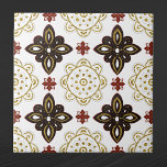 Nordic Gold Scandinavian Graphic Fliese<br><div class="desc">Nordic Design in Rot,  Blau und Gold.</div>