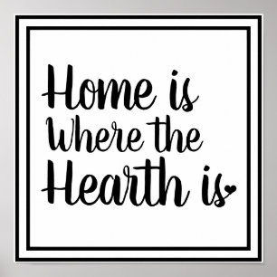 Nordic Hygge Style   Zuhause ist der Ort, an dem d Poster