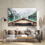 Nordic Lake Mountain Boat Nature Poster<br><div class="desc">Erleben Sie die ruhige Schönheit der Natur mit dem Nordic Lake Mountain Boat Nature Poster. Dieses Plakat mit einem ruhigen See umgeben von majestätischen Bergen zeigt ein kleines, einsames Holzboot, das friedlich auf dem Wasser schwimmt und die minimalistische nordische Ästhetik perfekt widerspiegelt. Die beruhigenden Töne und die malerische Landschaft verleihen...</div>