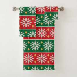 Nordic Noel Knit Badhandtuch Set