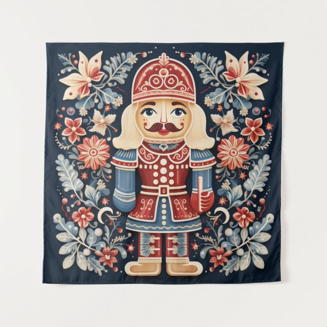 Nordic Nutcracker Tapestry Wandteppich (Vorderseite)