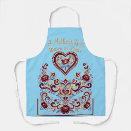 Nordic Rosemaling Apron, Mother's Love Schürze