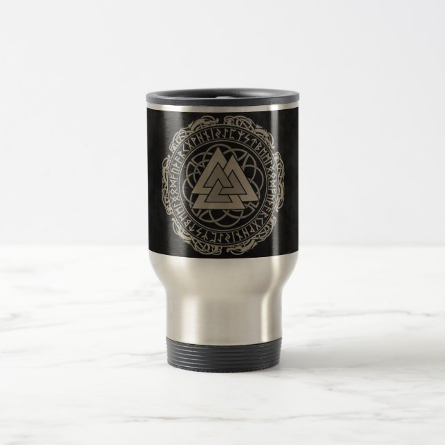 NORDIC RUNE SCANDINAVIAN MYTHOLOGY REISE MUG REISEBECHER (Mittel)