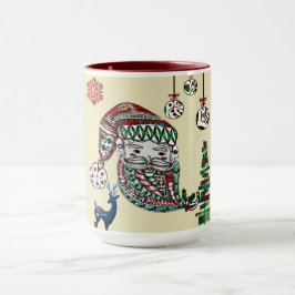 Nordic Santa Claus Weihnachtsvater Vintag rustikal Tasse