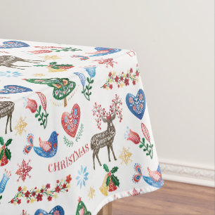 Nordic Scandinavian Style Christmas Pattern Tablec Tischdecke