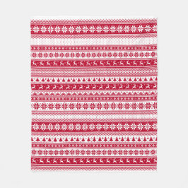 Nordic - Skandinavien - Weihnachten Fleecedecke