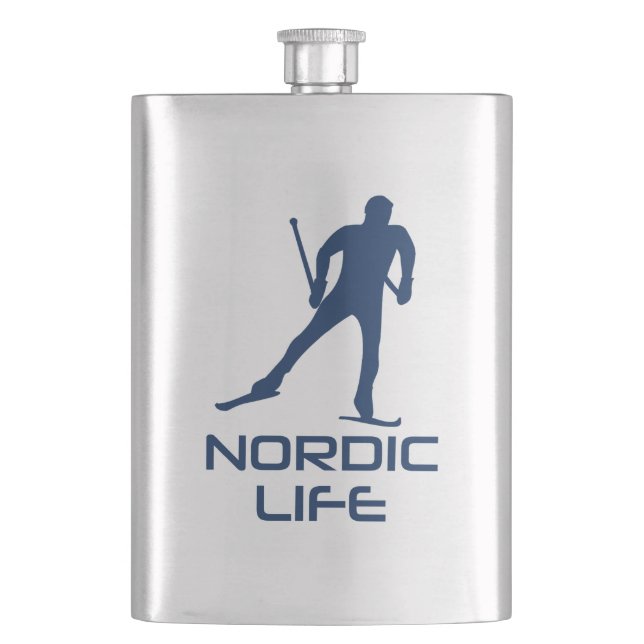 Nordic Ski Life Flachmann (Vorderseite)