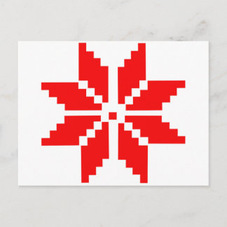 Nordic Snowflake Postkarte