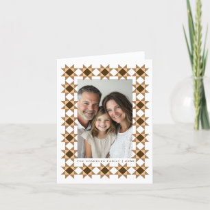 Nordic Star Frame Creme Feiertagskarte