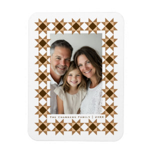 Nordic Star Frame Creme Magnet