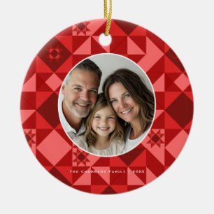 Nordic Star Frame Keramik Ornament