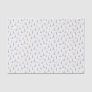 Nordic Stone Blue-Gray Weihnachtsbaumen White Seidenpapier