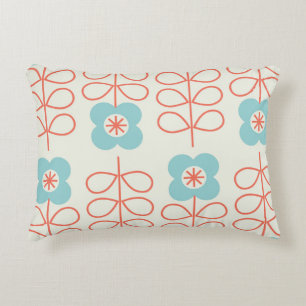 Nordic Style Geometric Floral Vintag. Dekokissen