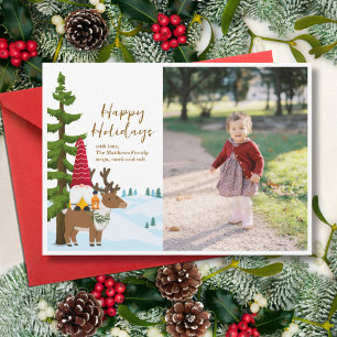 Nordic Trek Flat Holiday Card Feiertagskarte