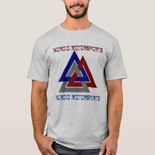 NORDIC VALKNUT SYMBOL MIT ZOLLBAREM TEXT T-Shirt