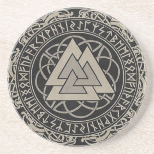 Nordic Viking Norge Rune Valknut Design Getränkeuntersetzer