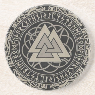 Nordic Viking Norge Rune Valknut Design Getränkeuntersetzer