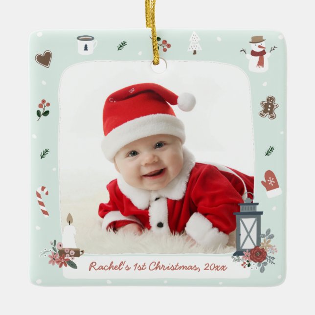 Nordic Village Weihnachts-Foto Ornament